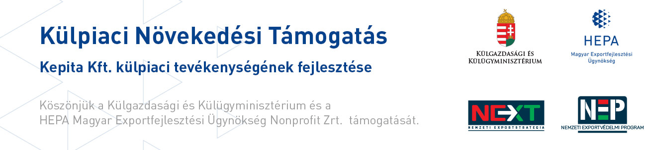 Külpiaci Növekedési Támogatás – Kepita Kft. külpiaci tevékenységének fejlesztése